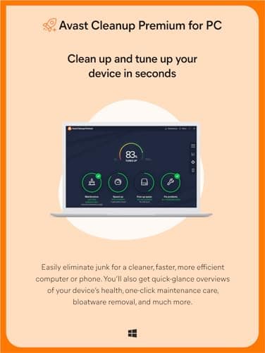 Avast Ultimate for PC | 1 Device 2 Years | Windows PC | Total Protection includes Premium Security, CleanUP Premium & AntiTrack | Email Delivery in 2 Hours. 3