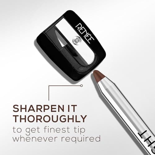 RENEE Midnight Kohl Pencil- Brown | Waterproof, Smudge-proof Kajal With Sharpener | Matte Finish, Long-lasting Upto 24 Hours | One-swipe Application With Vitamin E | 1.5 g 4