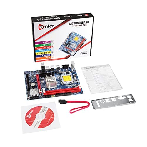 Enter ATX Motherboard E-G41D2, DDR2 4