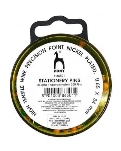 2 Box Pony Cushion HeadPins for Sewing | Multi Color Dressmaking pins | Tailoring Pins for Fabric | Sewing Accessories for Tailors & Boutiques | 2 Box 3