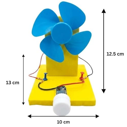 ERH India DIY Wind Mill Science Project Kit for School Students Physics Working Model STEM Educational Learning Activity for Kids Science Exhibition Projects 3