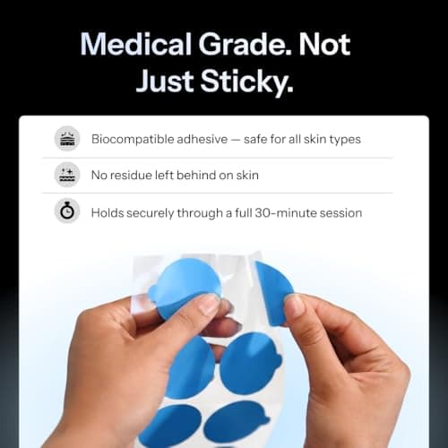 Curapod Adhesive Patches – Medical Grade, Skin-Friendly, Double-Sided | 50 Patches | Compatible with CURAPOD Pain Relief Device 3