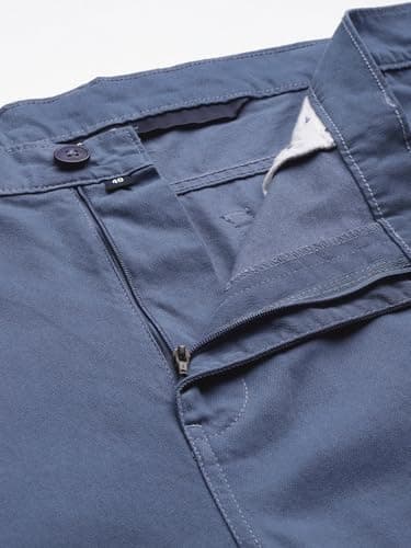 Thomas Scott Men's | Regular Fit | Plus Size | 100% Cotton | Breathable Fabric | 5 Pockets | Shorts for Men(TSS098_Blue_44) 6