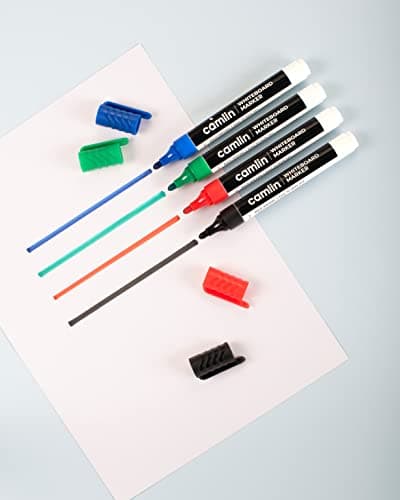 Camlin Kokuyo PB White Board Marker (Pack of 4, Multicolor) 3
