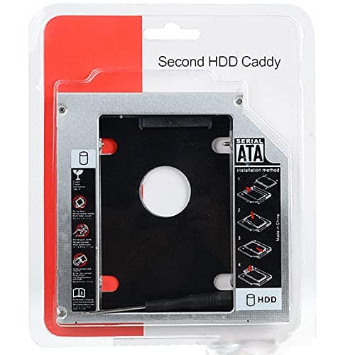 CARE CASE® HDD harddisk Caddy 12.5mm SSD sata for Laptop Notebook