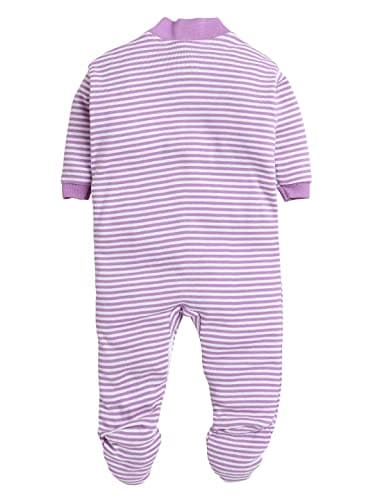 EIO 100% Cotton Rompers/Sleep Suits/Jumpsuit/Night Suits for Baby Boys & Girls, Infants, New Born Combo Pack Purple 5