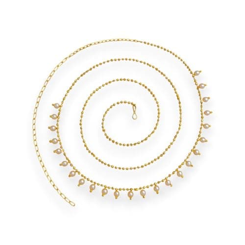 AccessHer Women’s & Girls’ Elegant Gold-Plated Waist Chain & Kamarbandh | Traditional Ethnic Jewelry Accessory for Sarees, Lehengas, Weddings, Parties & Festive Occasions