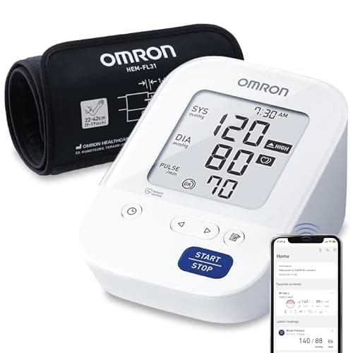 Omron HEM 7156 T Digital Blood Pressure Monitor with 360° Accuracy Intelli Wrap Cuff for All Arm Sizes Accurate Measurements and Bluetooth Connectivity