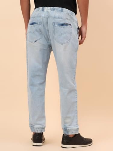 Cantabil Jogger for Men Blue (MJOG00007_LTMERCERISED_36) 4