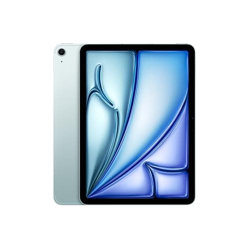 Apple iPad Air 11″ with M3 chip: Built for Apple Intelligence, Liquid Retina Display, 128GB, 12MP Front/Back Camera, Wi-Fi 6E + 5G Cellular, Touch ID, All-Day Battery Life — Blue