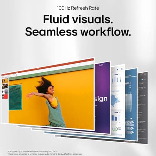 LG 27MR400 68.6 cm (27 Inch) FHD (1920x1080) IPS PC Monitor with 100Hz, 5ms (GtG), Flicker Safe & Reader Mode, AMD FreeSync, D-Sub, HDMI, Tilt Adjustable, 3-Side Virtually Borderless Design (Black) 6