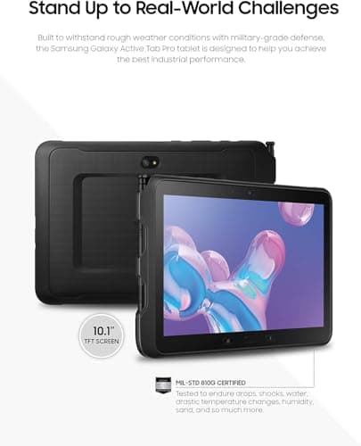 Samsung Galaxy Tab Active PRO 10.1" | 64GB & LTE Water-Resistant Rugged Tablet, Black – SM-T545 5