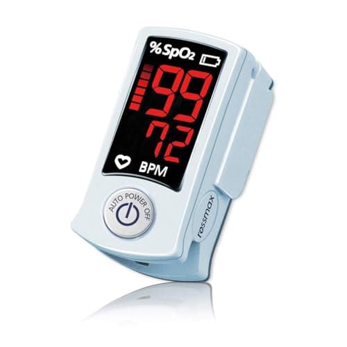 Rossmax SB100 Fingertip Pulse Oximeter With Pulse Rate Strength Indicator, Sp02 and Pulse Rate Black-Red (Black)