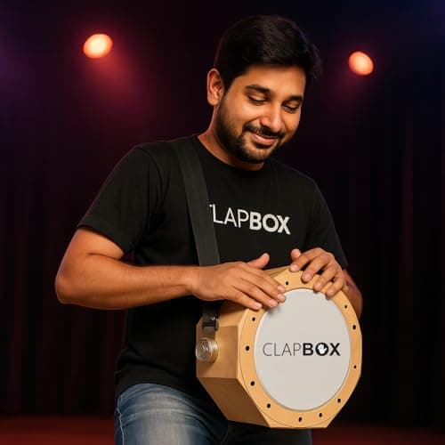 Clapbox Cajembe Travel Cajon (3 instruments in 1) - Rubber wood with Carry Bag 2