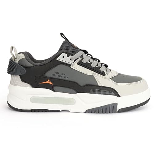 JQR Men Signature Casual Sneaker Shoes Synthetic Upper Lace Up Design Soft Cushioned Memory Foam Insole Extra Grip Comfortable Lightweight Durable For Gym,Workout,Walking&Everyday(Size-8),Multicolour 3