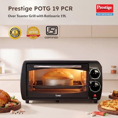 Prestige POTG 9 PC 800-Watt Oven Toaster Grills (Grey ,9 Liter) 2