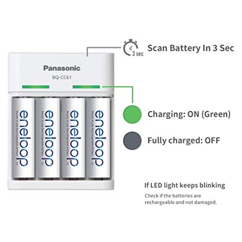 Panasonic Eneloop CC61N Charger for AA & AAA Rechargeable Batteries 4
