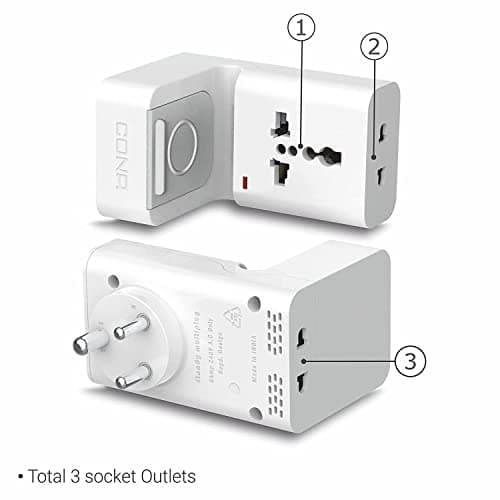 CONA Standy Multiplug 3 in 1 - (White) - Multiplug with Stand, 125 Volt 4