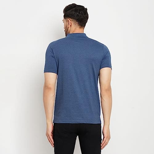 Duke Stardust Men Half Sleeve Cotton T-Shirt (SD49_Denim Blue Mel._L) 5