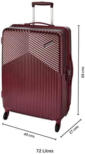 American Tourister Georgia Polycarbonate 69 cms Red Hardsided Check-in Luggage (FS3 (0) 00 002) 3