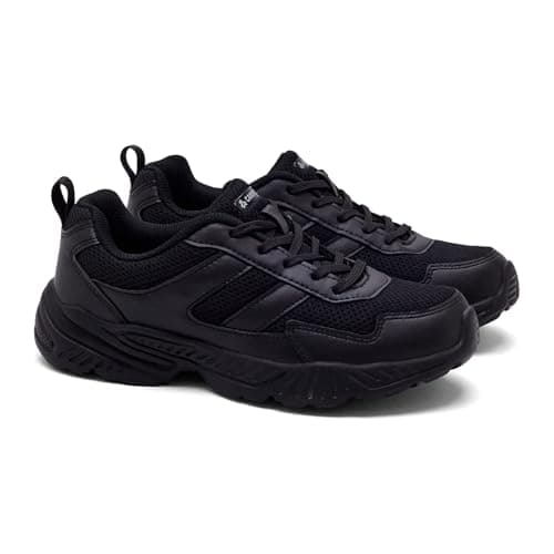 Campus Child CS-26105C BLK/Silver School Shoes - 2UK/India 1 Pair 3