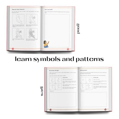 Rooftop Artventures of India – Tribal Folk Art Combo (2 Softcover Elementary Books: Warli & Gond) | Learn Traditional Tribal Art, Step-by-Step ... & Indian Folk Culture for Kids & Adults 3