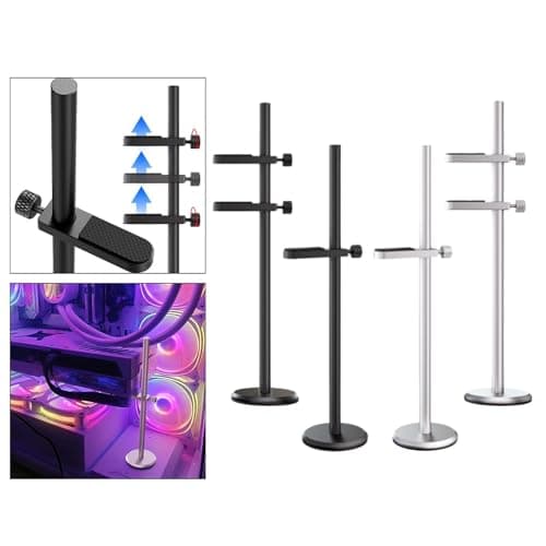 BNF® GPU Support Bracket Adjustable Heavy Duty Stable Video Graphics Card Support Black Single Bar| Computer Components & Parts |Case Parts & Accessories|1 Graphics Card Support Bracket 2