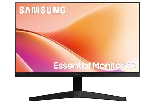 Samsung 24" Flat Monitor | FHD (1920 x 1080)| 100 Hz | 5 ms | D-Sub & HDMI Ports | Game Mode | Wide Viewing Angle | 3000:1 Contrast Ratio | Eye Saver Mode | Wall Mountable | LS24F330EAWXXL | Black