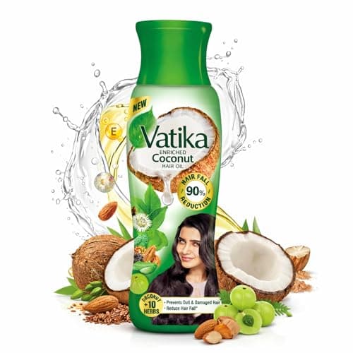 Dabur Vatika Enriched Coconut Hair Oil - 405 ml | For Strong, Thick & Shiny Hair | Good for Scalp Health | Enriched with 10 Herbs 2