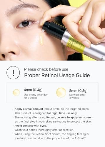 Celimax The Vita-A Retinol Shot Tightening Serum with Pure Vitamin-A, 0.1% Retinol, 9 Peptides & Panthenol for Pore Minimizing, Wrinkles & Fine Lines, Firmer Skin, Anti-Aging, Skin Smoothing (30ml) 6
