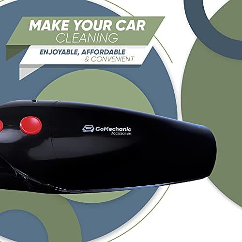 GoMechanic Neutron 4500 Handheld Super Suction Wet/Dry 4.5KPa Power Car Vacuum Cleaner with Anti-Bacterial Cleaning (Black) 5