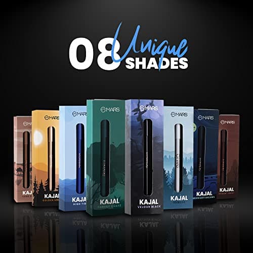 MARS Won't Smudge Won't Budge Smooth Glide Matte Kajal Pencil | Long Stay & Waterproof (1.4G) (07-Desert Dust), Assorted, Brown 4