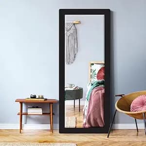 Creative Arts n Frames 15x39 inch Long Wall Hanging Mount HD Mirror Home Hotel Living Room Bedroom Bathroom Home Office Decor Items (Classic Black Color Framed HD Mirror)