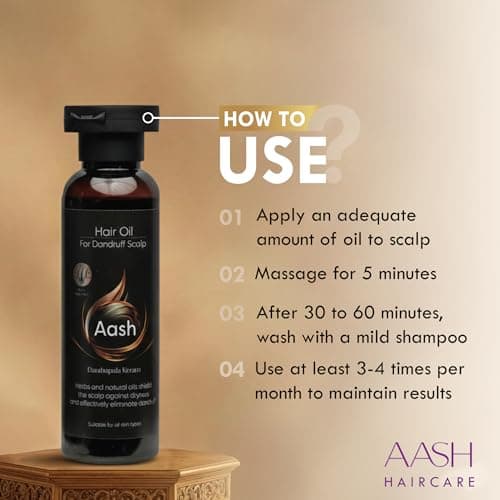 Aash Hair Oil for Dandruff Scalp | Promotes Hair Growth & Control Dandruff for Men & Women 4