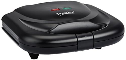 Prestige Electric Kettle PKOSS - 1500watts, Steel (1.5Ltr), Black & PSMFB 800 Watt Sandwich Toaster with Fixed Plates, Black Combo 5