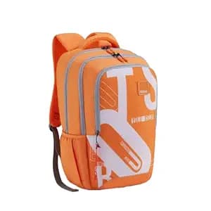 American Tourister Sest 3.0 Style 01 | 29.5L Backpack | School Bag | 3 Compartments | School Backpack for Girls and Boys | Spacious Interiors | Orange | 1 Yr Global Warranty