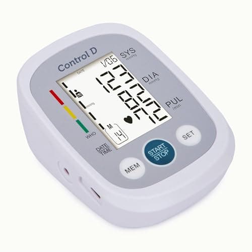 Control D Homely Smart Automatic Digital Blood Pressure Monitor Hypertension Indicator Upper Arm Portable BP Machine Power with USB-C Port 3