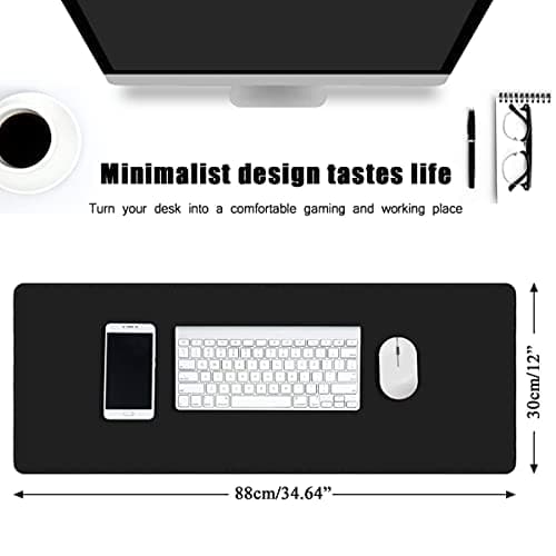 Vipamz® Extended Xxxl Gaming Mouse Pad - 36"x12"x0.12" Dimension - Portable with Extended XXL Size - Non-slip Rubber Base - Special Treated Textured Weave with Precision Control (black) 2