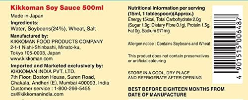 Kikkoman Naturally Brewed Soy Sauce| Made In Japan, All Purpose Seasoning - 4 Ingredients- Soy Beans, Salt, Water, Wheat | Vegetarian, No Added Colour Or Preservatives 4