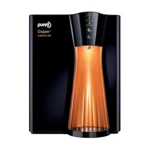 Pureit RO+UV+MF+Copper+Mineral | 7 Stage Purification | 8L Capacity | Suitable for Borewell, Tanker & Municipal Water | Table Top | Wall Mountable | Black & Copper