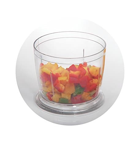 Glen Electric Chopper for Kitchen, 400ml Bowl, 200W Mini Fruit & Vegetable Cutter with Rust-Resistant Stainless Steel Blades, Whisker Disc, Chops Onion & Nuts - White (SA4041MC) 2