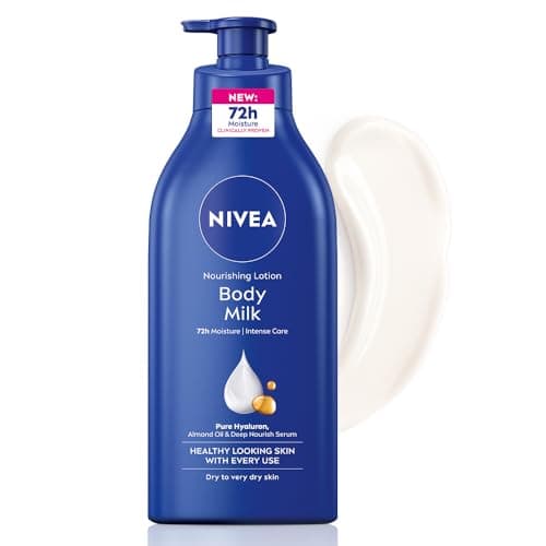 NIVEA Nourishing Body Milk 600ml Body Lotion with Hyaluronic Acid | 72Hr Hydration | Deep Moisture Care for Very Dry Skin | Enriched with Almond Oil | Smooth, Radiant & Healthy Looking Skin Care 2