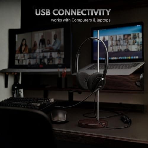 Metaind Wired USB Headphone META_MT500 with Noise-Cancelling Mic | Perfect for Teams, Zoom & Call Center Use | Comfortable & Durable Headset for PC & Laptop 4