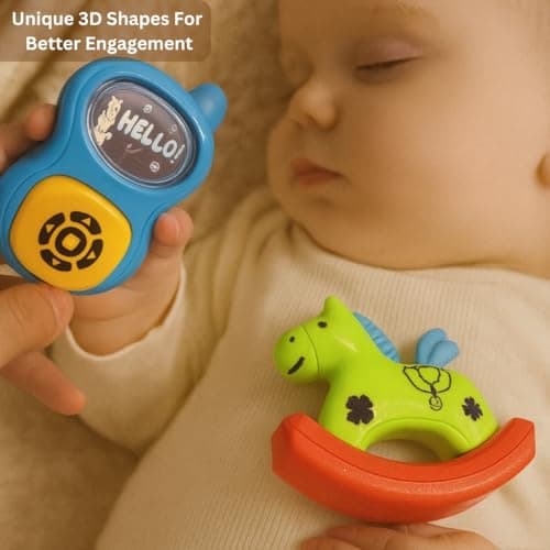 Mini Wonders Baby Rattle Set of 7 | Newborn Rattle Gift Set for Boys & Girls | Safe & Colorful Infant Toys for Early Learning & Sensory Play | Ideal Gift Pack for 0-12 Months Babies 5