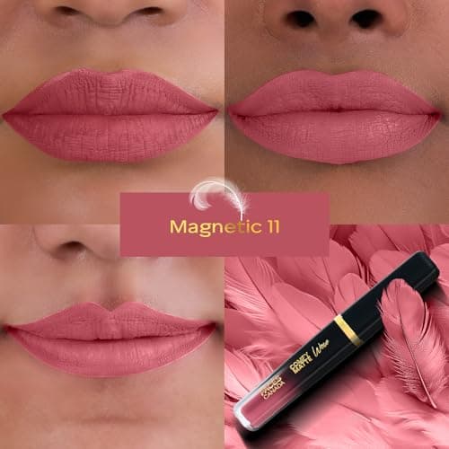 FACES CANADA Comfy Matte Wow Liquid Lipstick - Magnetic 11 (Pink) 3.8ml | One Swipe Application | Highly Pigmented | Comfortable Wear | Glides Smoothly | Long Lasting | Transferproof 3