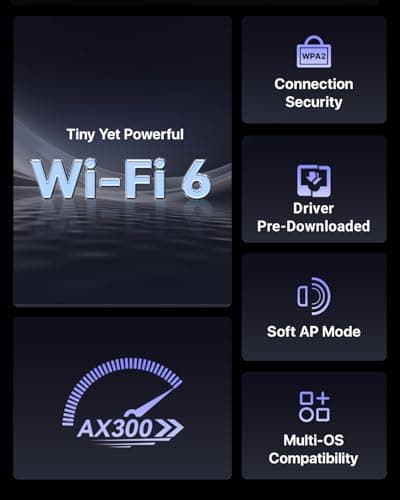 Tenda 300Mbps Wireless USB WiFi Adapter for Desktop/PC, Nano Size WiFi Dongle, Compatible with Windows 7/10/11, Soft-AP, WPA2 2