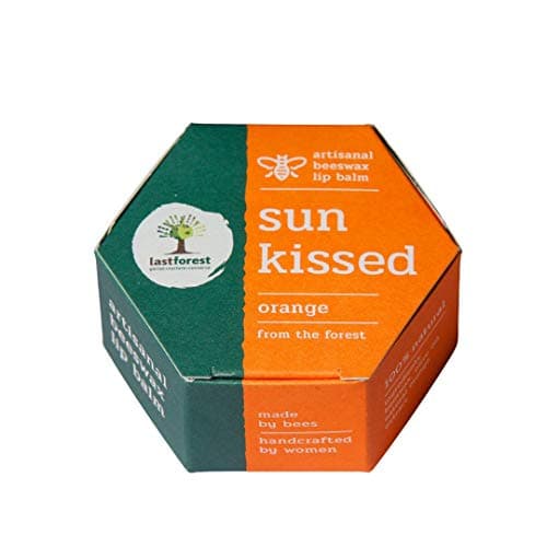 Last Forest Beeswax Lip Balm for Men & Women 5g, Non-sticky, 24 Hrs Lip Moisturizer For Dry And Chapped Lips, Nourish & Protect (Orange) 5