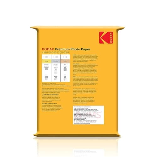 Kodak 200 GSM A4 Glossy Photo Paper Water Resistant, Pack of 20 sheets, Compatible with all Inkjet Printers 2