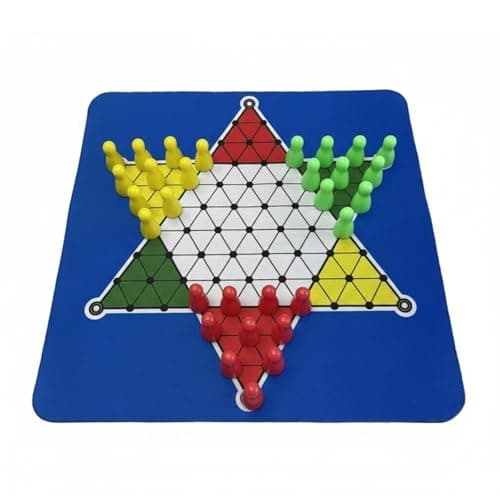 SNAPPSY Chinese Checkers Set Multiplayer Chinese Checkers Game Set Educational Easy to Learn for Family, Travel, Board with Pieces