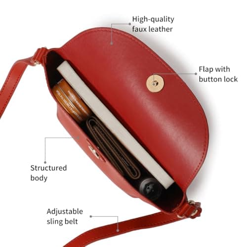 Fastrack Catch Me If You Can Sling Bag for Women | Small Size with Flap and Button Lock, Adjustable Strap | Stylish, Functional Sling Bag for On-the-Go 3